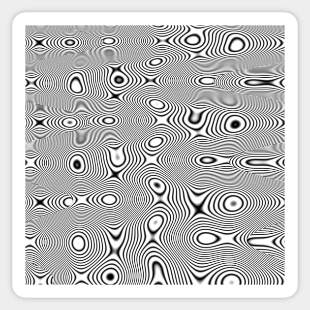 Magnetic fields Sticker by Gaspar Avila